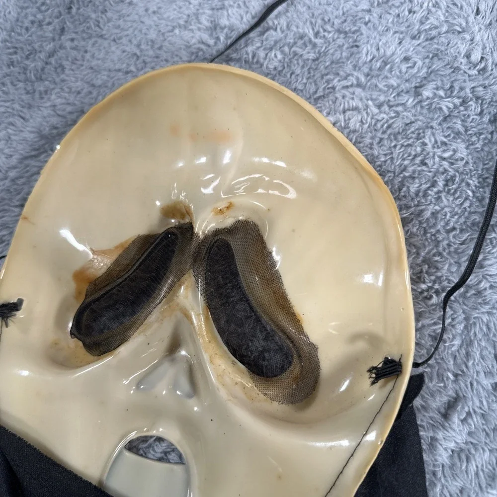 VTG Ghost Face Mask Stamp Glow Scream Easter Unlimited Inc Fun World Div OG